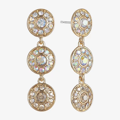 Monet Jewelry Womens Glass Round Hypoallergenic Drop Earrings