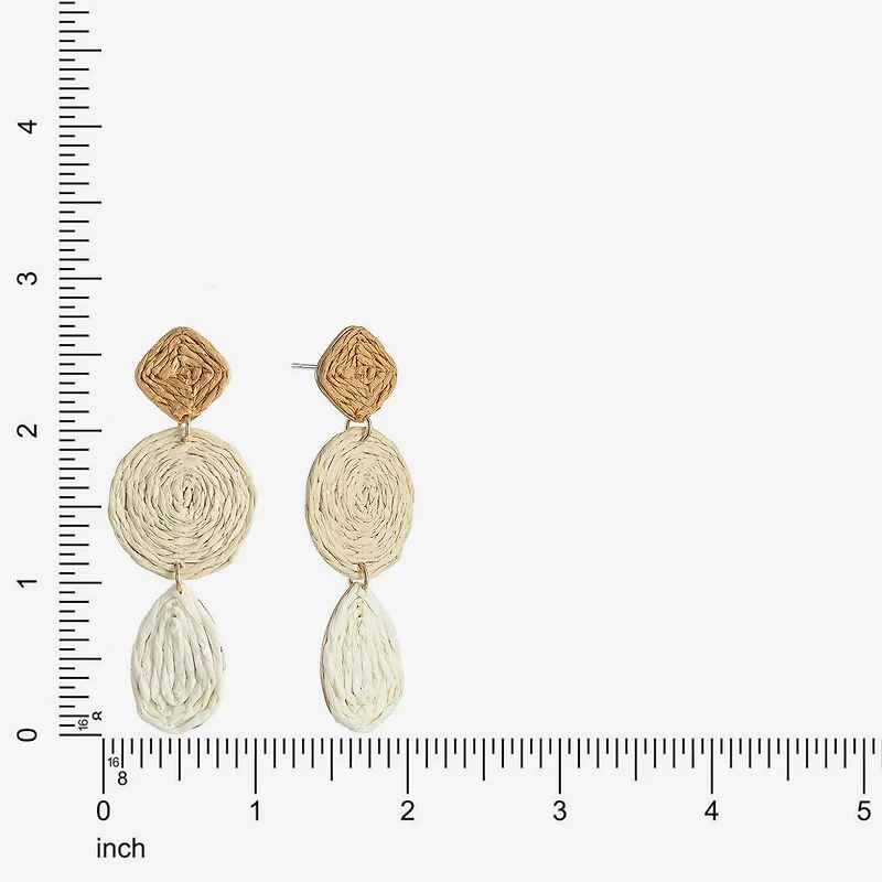 Liz Claiborne Womens Hypoallergenic Drop Earrings
