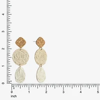 Liz Claiborne Womens Hypoallergenic Drop Earrings