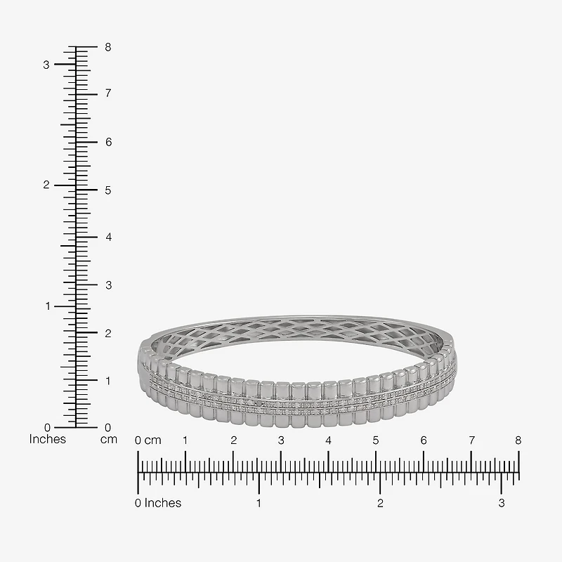 Limited Quantities! Womens 1/2 CT. T.W. Natural White Diamond Sterling Silver Bangle Bracelet