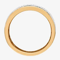 Limited Quantities! Mens 1/2 CT. T.W. Natural White Diamond 10K Two Tone Gold Fashion Ring