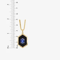 Limited Quantities! Womens Genuine Black Onyx 10K Gold 22 Inch Pendant Necklace