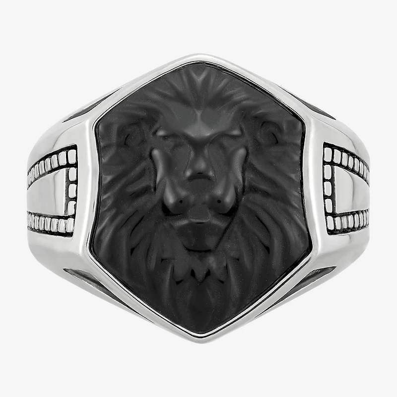 Limited Quantities! Mens Genuine Black Onyx Sterling Silver Fashion Ring