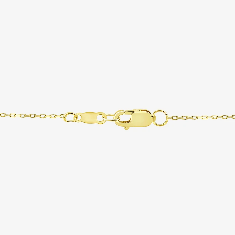 (F/Si1) Womens 1/3 CT. T.W. Lab Grown White Diamond 14K Gold Over Silver 18 Inch Pendant Necklace