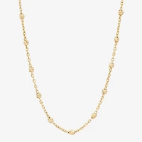 Womens 10K Gold 18 Inch Chain Necklace