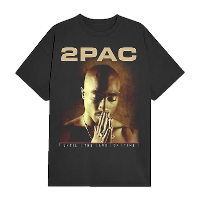 Novelty Tupac Mens Crew Neck Short Sleeve Regular Fit Graphic T-Shirt