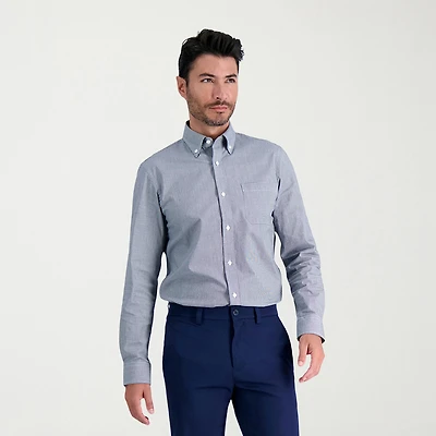 Haggar Premium Comfort Mens Slim Fit Easy Care Long Sleeve Dress Shirt