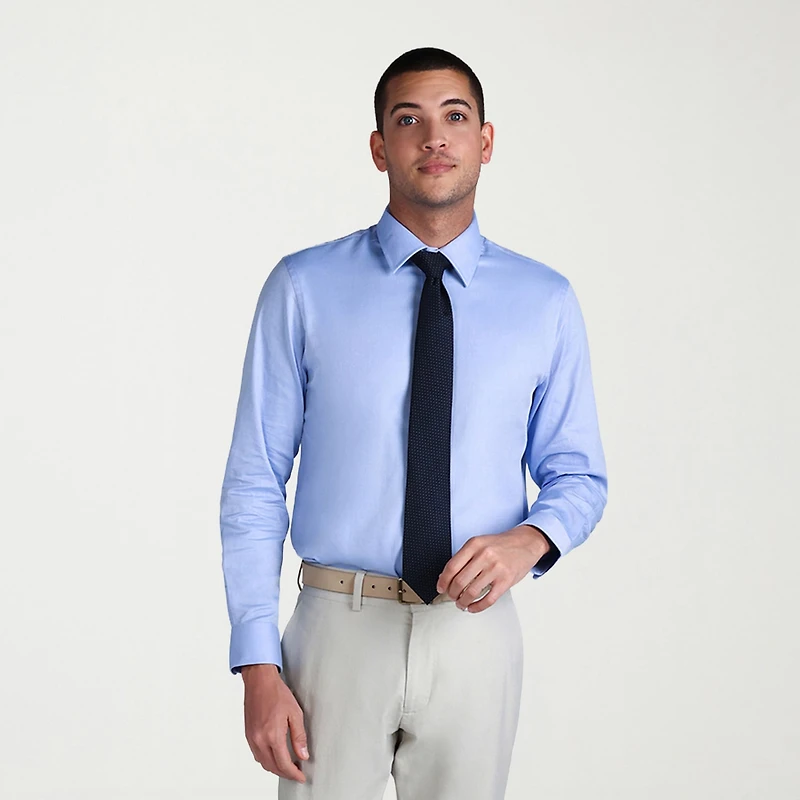 Haggar Premium Comfort Mens Classic Fit Easy Care Long Sleeve Dress Shirt