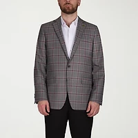 CRICKETEER™ Mens Plaid Stretch Fabric Regular Fit Sport Coat