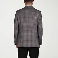 CRICKETEER™ Mens Plaid Stretch Fabric Regular Fit Sport Coat