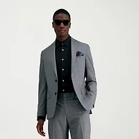 Haggar JMH Glen Mens Stretch Fabric Slim Fit Plaid Suit Jacket
