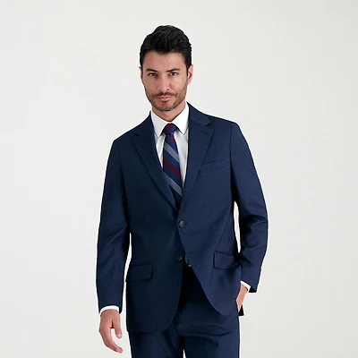 Haggar JMH Tailored Prominent Twill Mens Stretch Fabric Modern Fit Suit Jacket