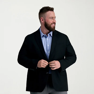 Haggar The Active Series Mens Big and Tall Stretch Fabric Classic Fit Sport Coat