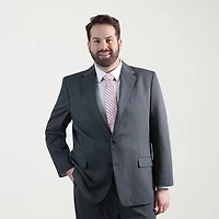 Haggar JMH Mens Regular Fit Diamond Big and Tall Suit Jacket