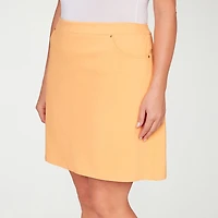 Hearts Of Palm Pull On Womens Mid Rise Plus Skort