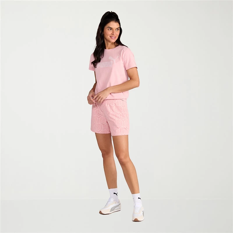 PUMA Womens Crew Neck Short Sleeve Active T-Shirt