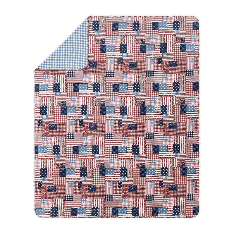 AMERICAN SPIRIT® Big Sky Reversible Coco Plush Throw