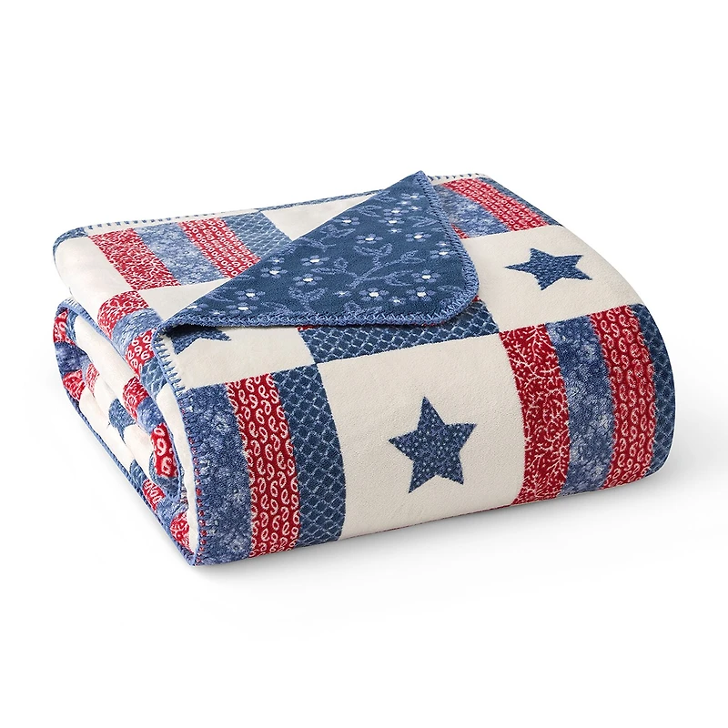 AMERICAN SPIRIT® Roosevelt Reversible Coco Plush Throw