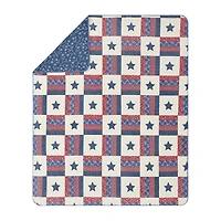 AMERICAN SPIRIT® Roosevelt Reversible Coco Plush Throw