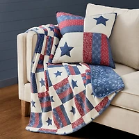 AMERICAN SPIRIT® Roosevelt Reversible Coco Plush Throw