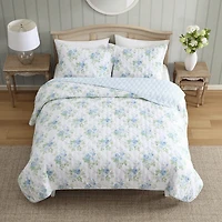 Laura Ashley Linley 3-pc. Floral Reversible Quilt Set
