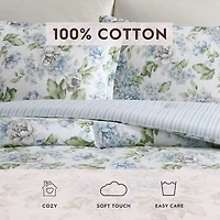 Laura Ashley Tapestry Rose 3-pc. Comforter Set