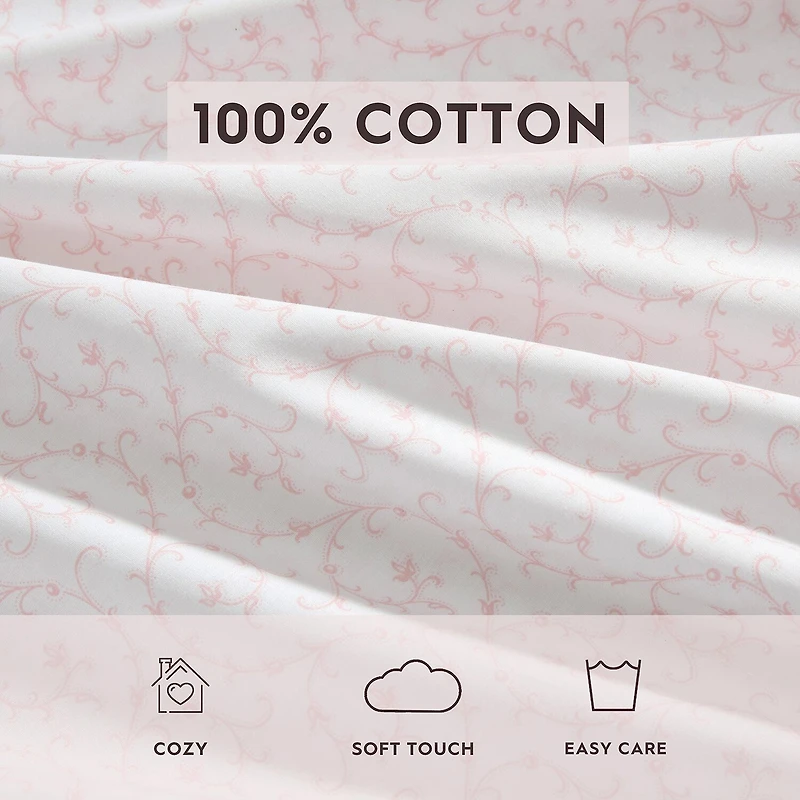 Laura Ashley 200tc Cotton Percale Standard Pillowcase