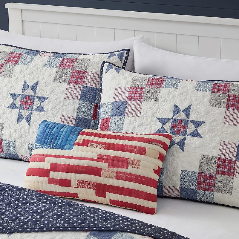 AMERICAN SPIRIT® Patchwork Flag Oblong Throw Pillow