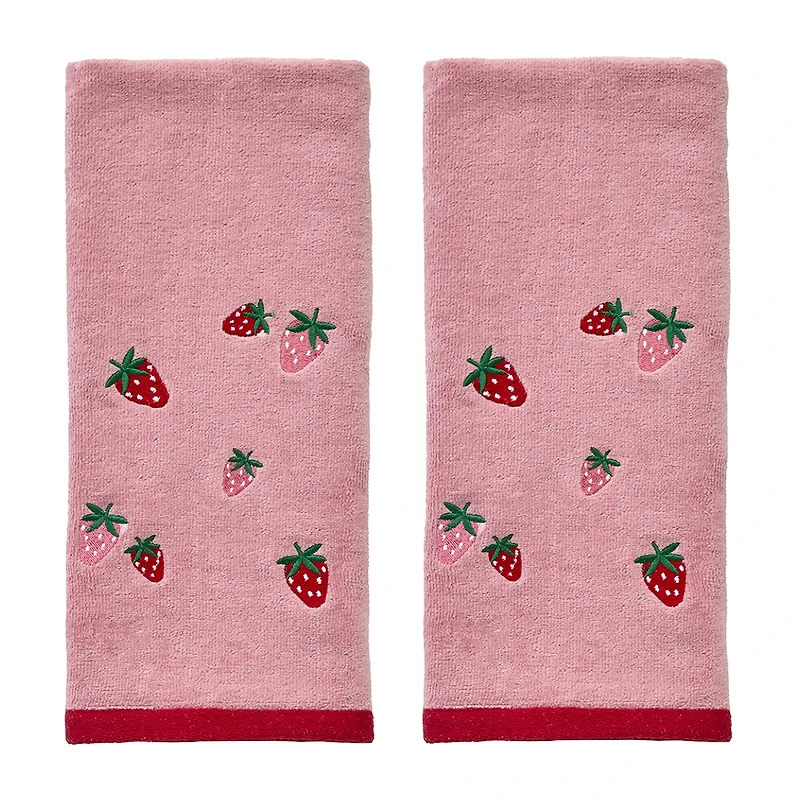 Saturday Knight Strawberry Toss 2-pc. Hand Towel