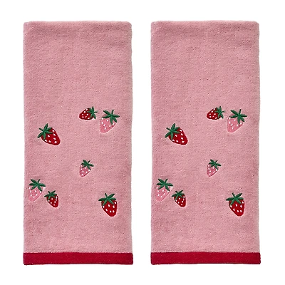 Saturday Knight Strawberry Toss 2-pc. Hand Towel