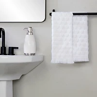 Saturday Knight Heart Jacquard 2-pc. Hand Towel