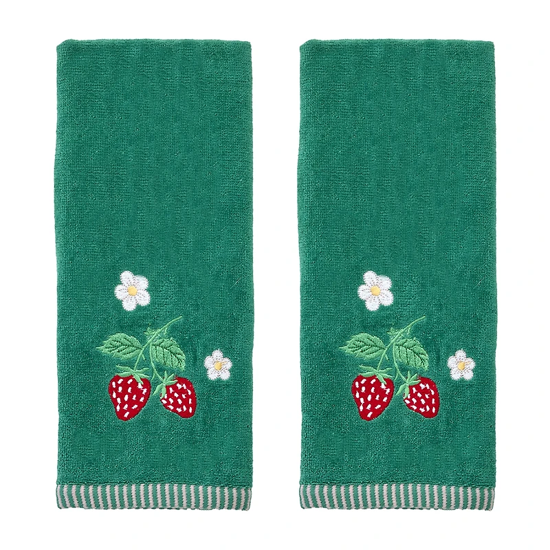 Saturday Knight Strawberry Vine 2-pc. Hand Towel