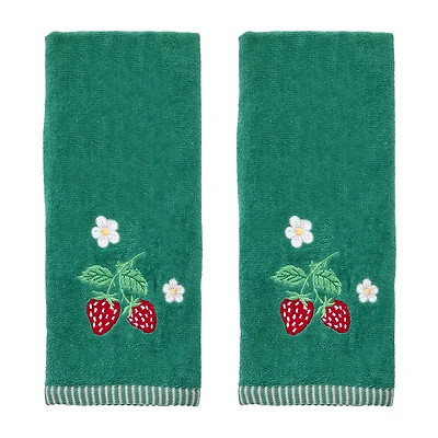 Saturday Knight Strawberry Vine 2-pc. Hand Towel