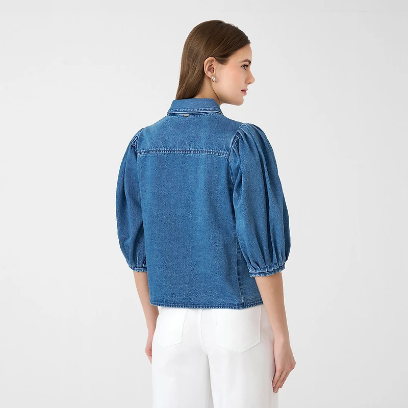 RM Rebecca Minkoff Womens Elbow Sleeve Blouse