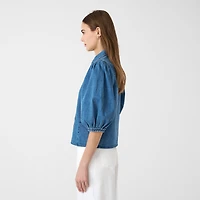 RM Rebecca Minkoff Womens Elbow Sleeve Blouse
