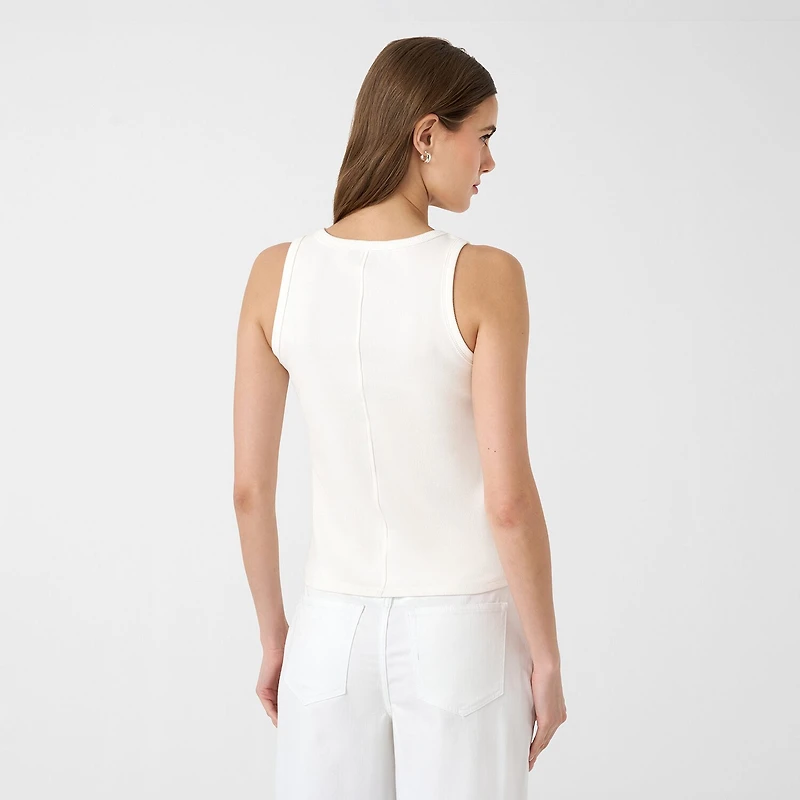 RM Rebecca Minkoff Womens Round Neck Studded Tank Top