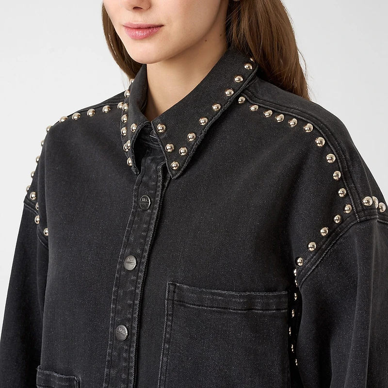 RM Rebecca Minkoff Womens Studded Jacket