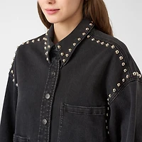 RM Rebecca Minkoff Womens Studded Jacket