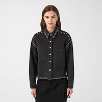 RM Rebecca Minkoff Womens Studded Jacket