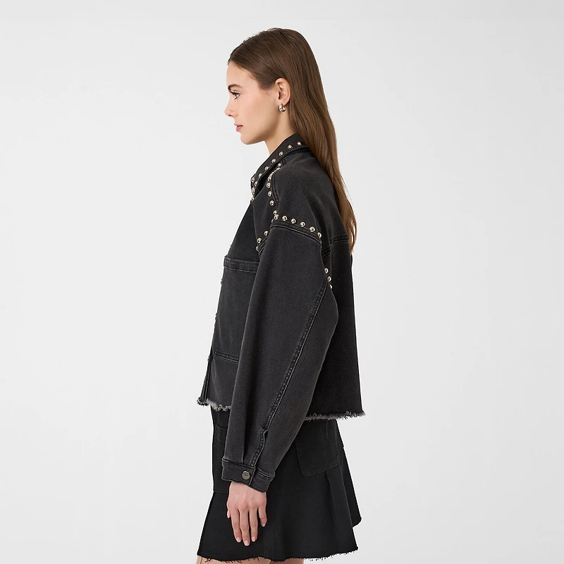 RM Rebecca Minkoff Womens Studded Jacket