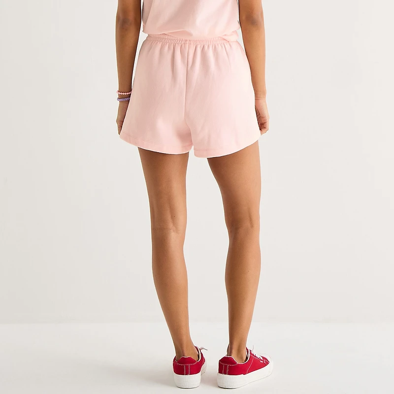 Womens High Rise Juniors Strawberry Shortcake Pull-On Short