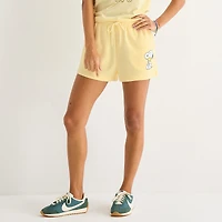 Peanuts Short Womens High Rise Juniors Pull-On