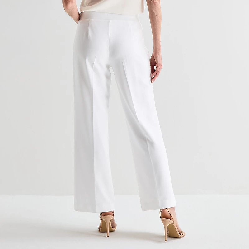 Black Label by Evan-Picone Womens Regular Fit Wide Leg Suit Pant