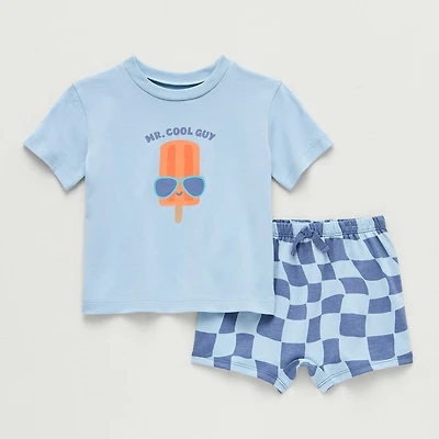 Okie Dokie Baby Boys 2-pc. Short Set