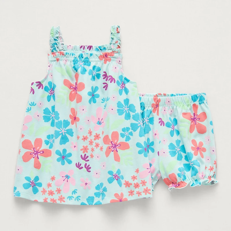 Okie Dokie Baby Girls 2-pc. Dress Set