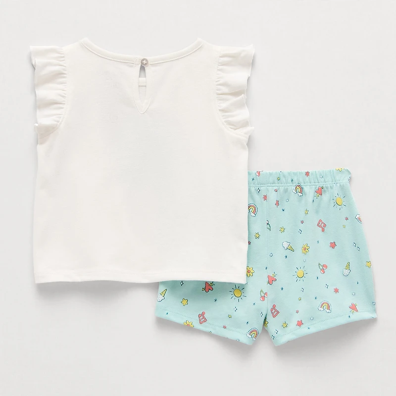Okie Dokie Baby Girls 2-pc. Short Set