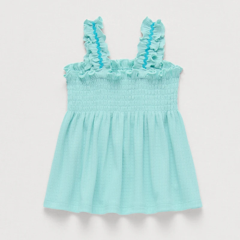 Okie Dokie Baby Girls Square Neck Sleeveless Tank Top