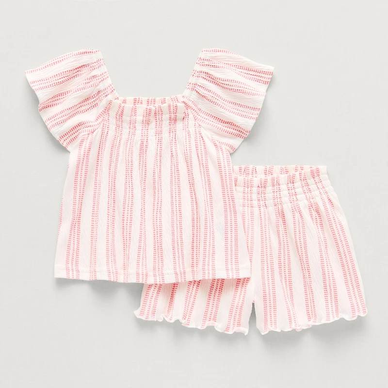 Okie Dokie Baby Girls 2-pc. Short Set