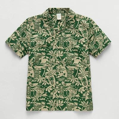 Thereabouts Little & Big Kid Boys Short Sleeve Regular Fit Button-Down Shirt
