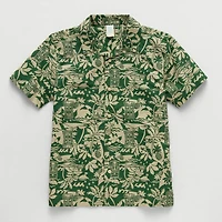 Thereabouts Little & Big Kid Boys Short Sleeve Regular Fit Button-Down Shirt